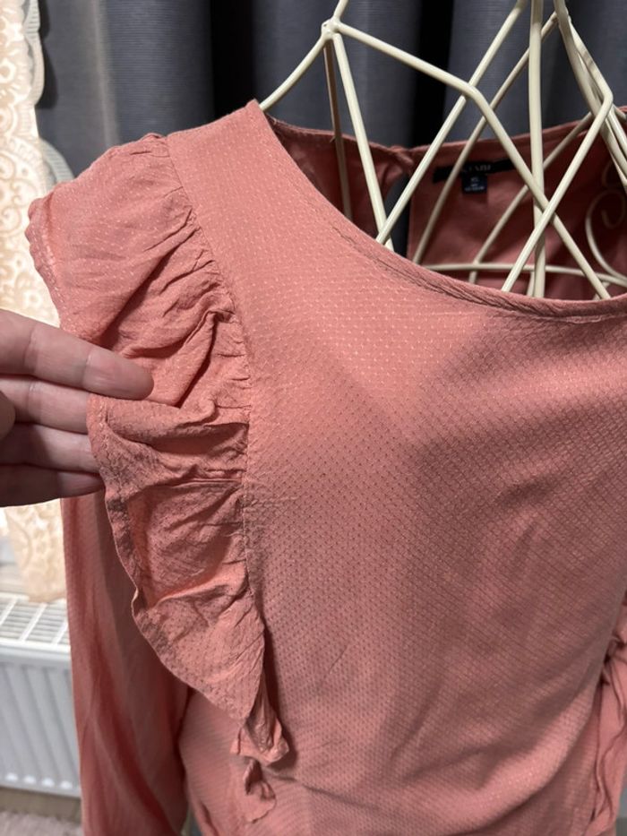 Blouse manches longues , à volants - photo numéro 2