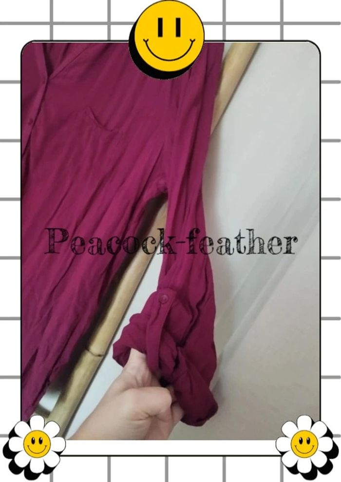 Blouse bordeaux xl camaieu - photo numéro 7