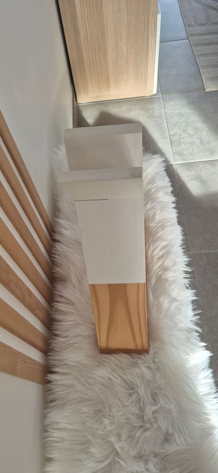 Étagère atmosphera blanc et bois - photo numéro 3