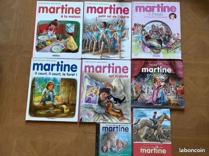 Martine - Lot de 7 livres et 2 CD