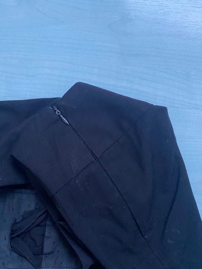 Pantalon noir morgan ceinture noeud - photo numéro 4