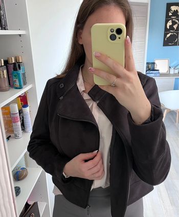 Veste Trend neuve avec étiquette - Taille 40 - Effet daim gris