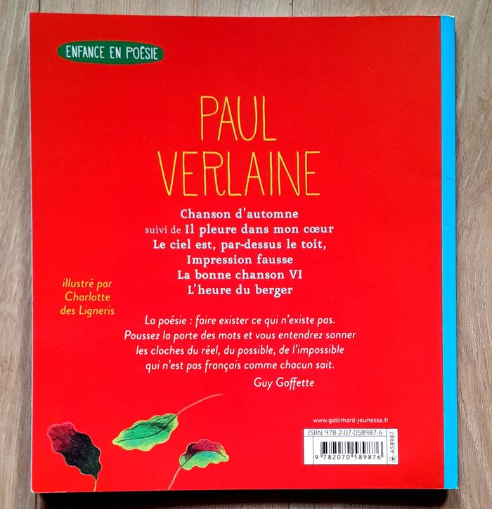 enfance en poésie - Paul Verlaine - Chanson d'automne et autres poèmes - photo numéro 3
