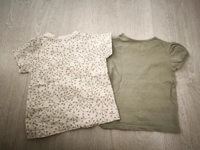 Lot de 2 t-shirts fille été - photo numéro 2