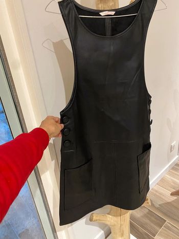 Robe simili cuir camaïeu