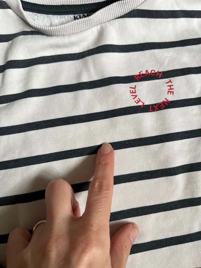 Sweat marinière 6 ans - photo numéro 3