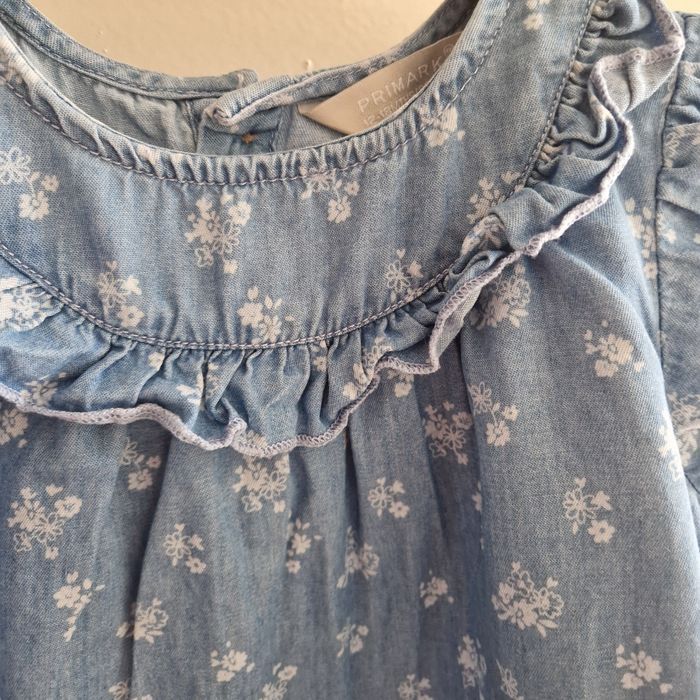 12/18 mois robe à col fleuri - photo numéro 2