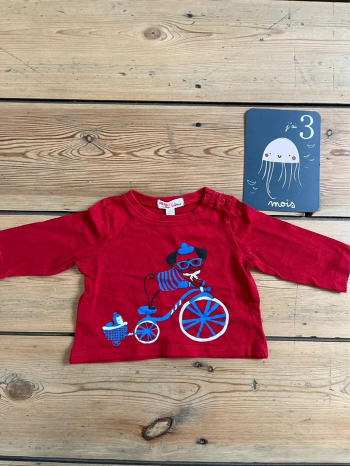 Tee shirt bebe garçon manches longues