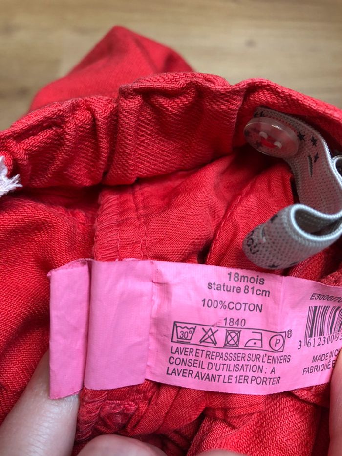Pantalon rouge 18M - photo numéro 3