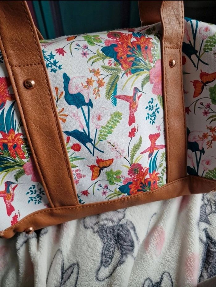 Sac à main fleuri - photo numéro 4