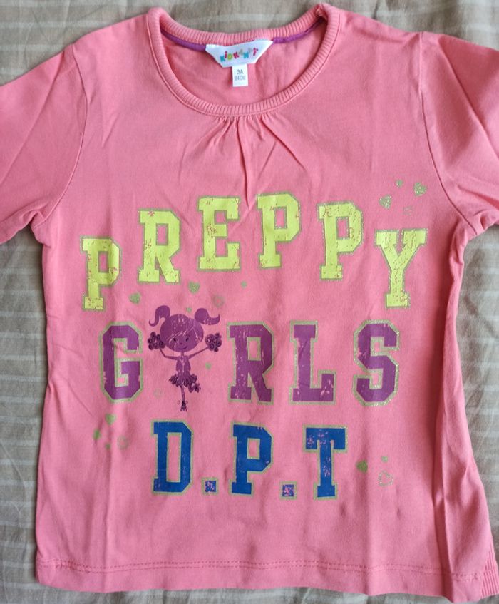 Tee-shirt manches longues fille de la marque Kidkanaï, taille 3 ans , en excellent état - photo numéro 2