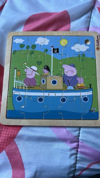 Puzzle bois peppa pig
