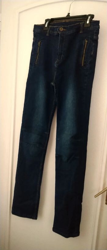 Jean slim avec fermeture éclair bleu garçon 14 ans neuf vert baudet