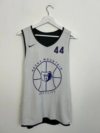 Débardeur Homme Nike Rocky Mountains Grizzlies Réversible Noir et Blanc | M | Très Bon État | #TN11