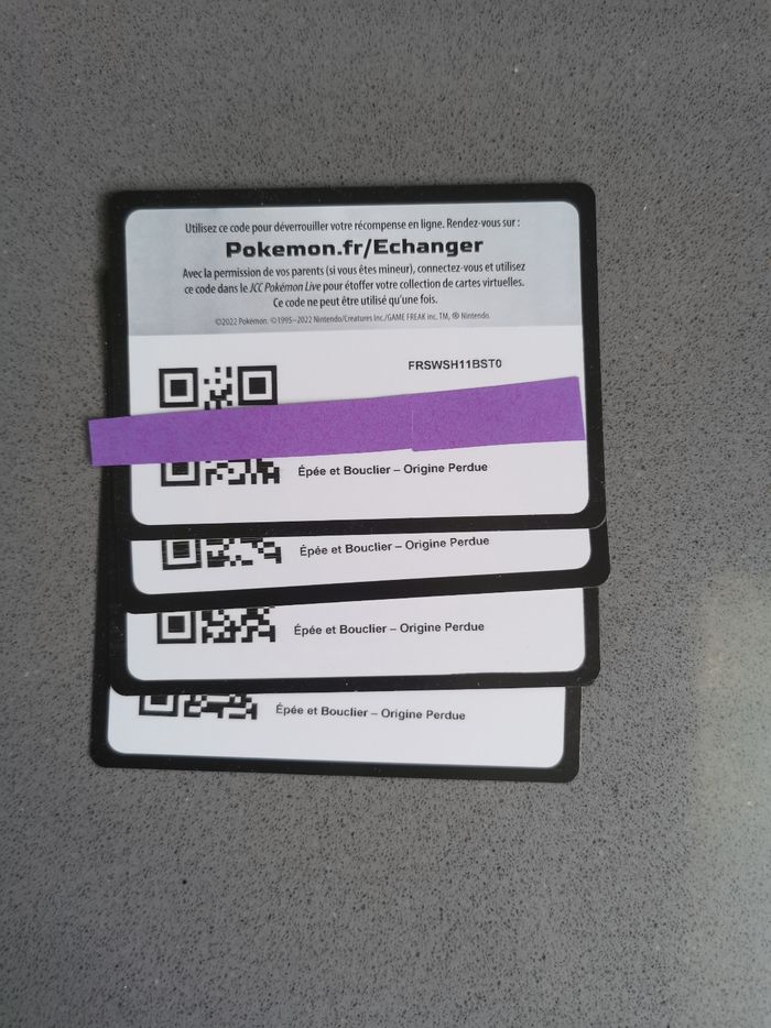 Lot de cartes QR code online Pokémon - photo numéro 8