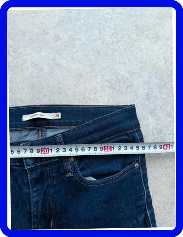 Jeans Levi's W28 FR38 L32 coupe skinny bleu Femme woen pan546b - photo numéro 4
