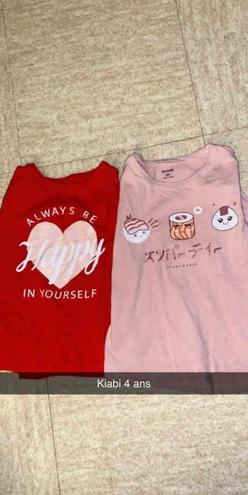 Lot teeshirt kiabi