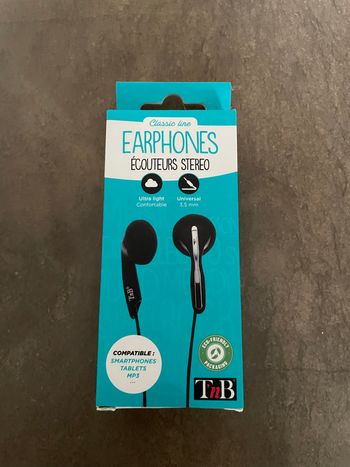 Écouteurs neufs