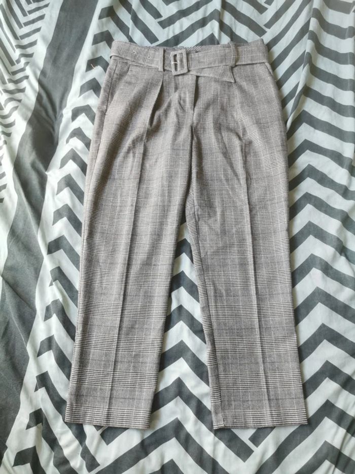 Pantalon à carreaux Promod