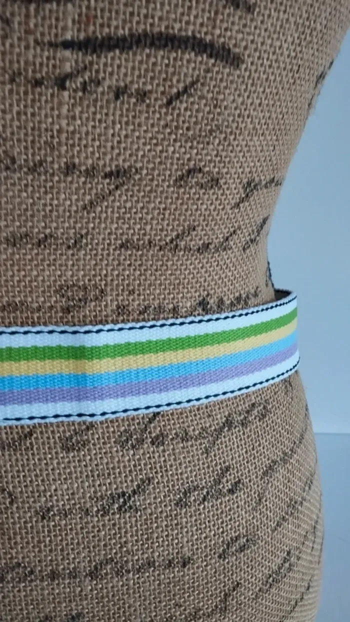 Ceinture ajustable blanche vert bleu violet mixte - photo numéro 9