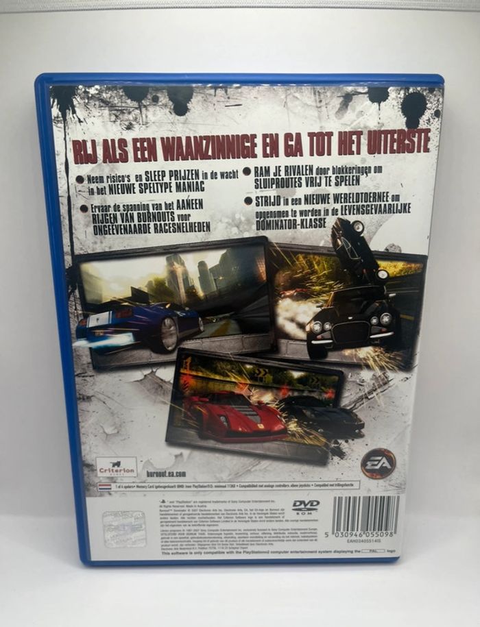 Burnout Dominator Ps2 Game Sony PlayStation 2 - Pal Cib Perfect Condition - photo numéro 3