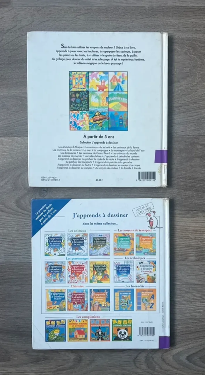 Lot de 2 livres J’apprends à dessiner au crayon / les camions Fleurus - photo numéro 2