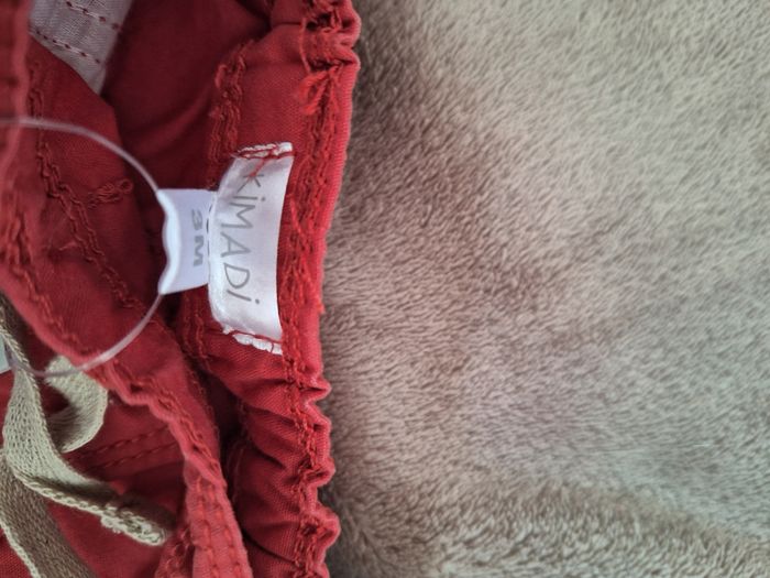 Pantalon garçon rouge 3 mois - photo numéro 3