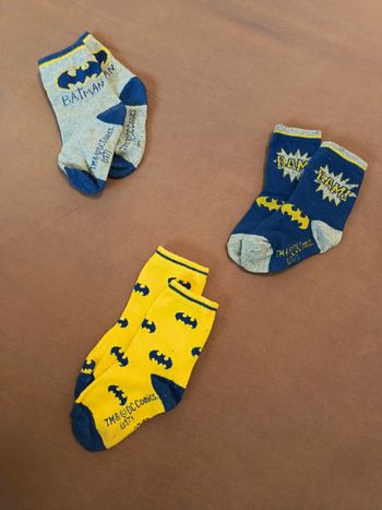 Lot 3 chaussettes Batman 23-26
