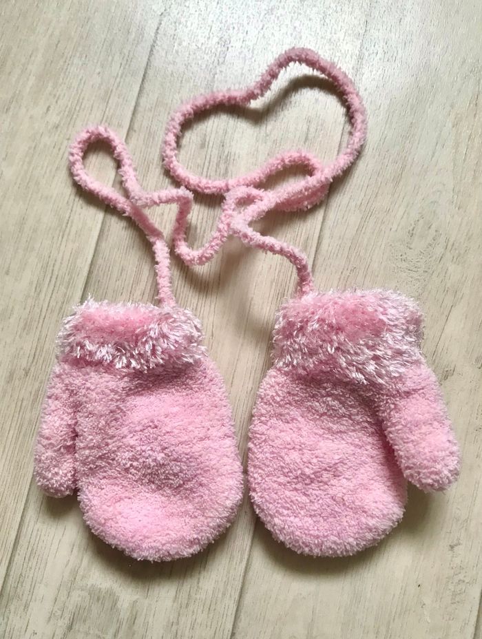 Moufles roses pilou-pilou 6-12mois - photo numéro 2