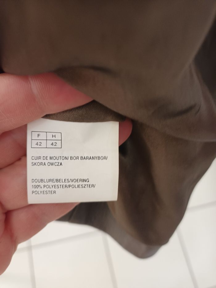 Veste vintage classique cuir souple avec surpiqûre en parfait état - photo numéro 6