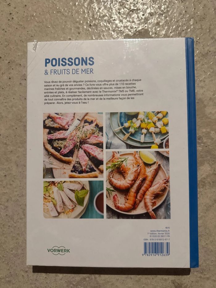 Livre Poissons & fruits de mer Thermomix neuf - photo numéro 2