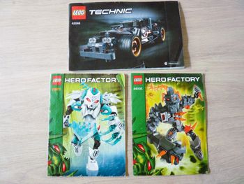Notices montage Lego technic 42046 + lot hero factory 44005 + 44011 TBE