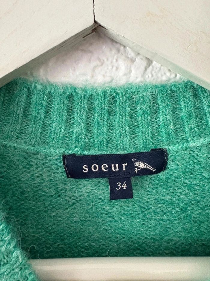 Pull Soeur Envie vert / taille XS - photo numéro 4