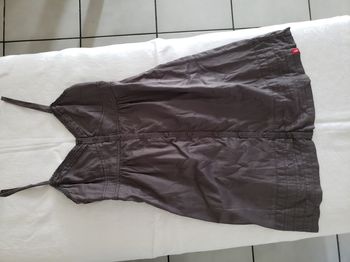 Robe grise été à bretelles