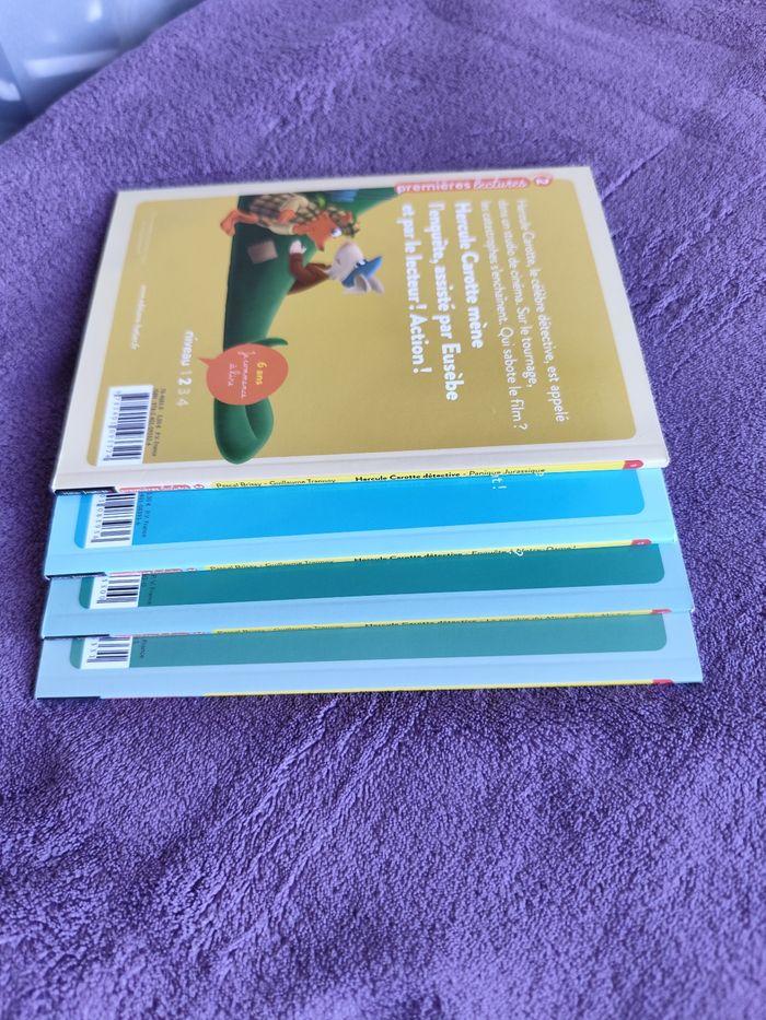 Lot 4 livres premieres lectures 6 ans CP niveau 2 hercule carotte detective - photo numéro 10