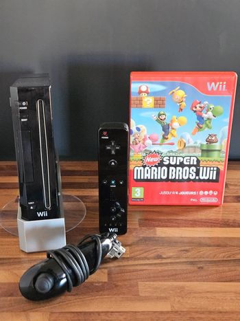 Nintendo Wii noir # Pack Mario Bros #