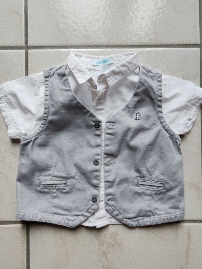 Lot chemisette et gilet cérémonie