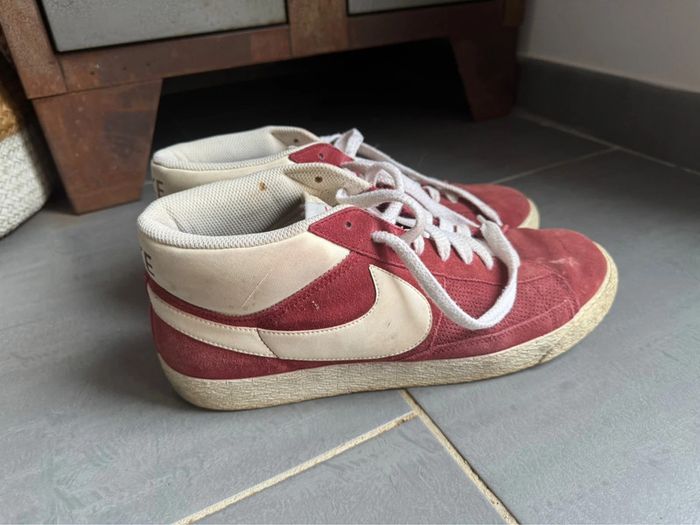 Nike blazer daim rouge taille 45 - photo numéro 3