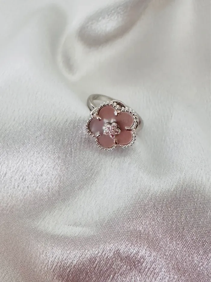 Bague en nacre et en acier inoxydable - photo numéro 2