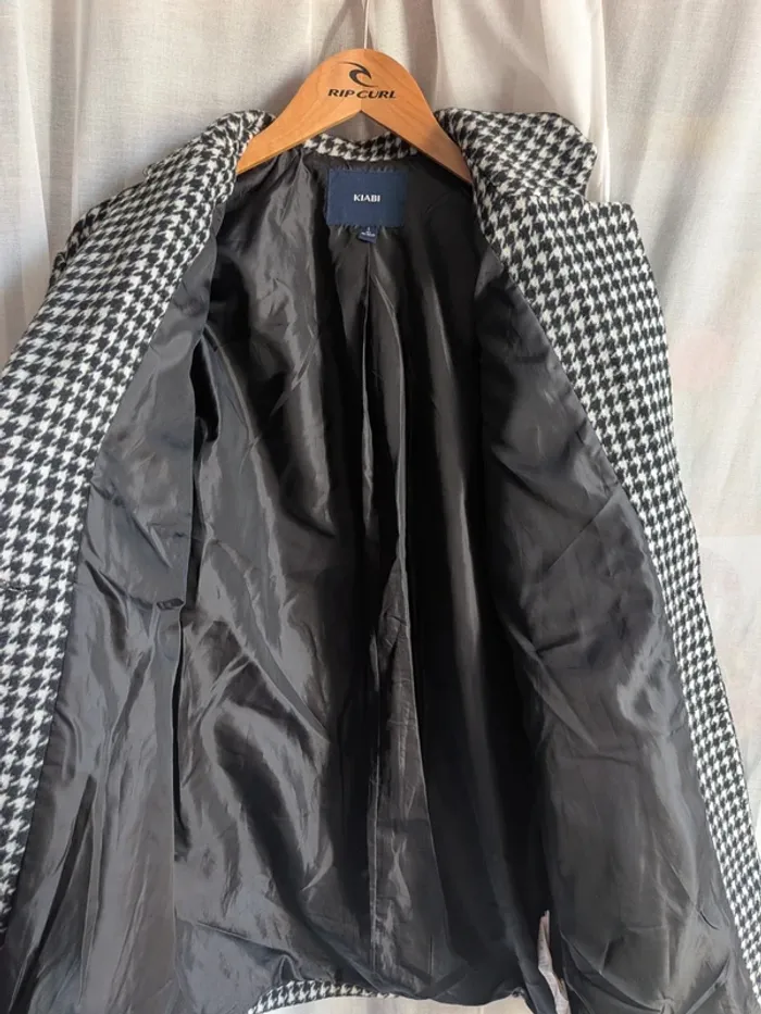 Manteau pied de poule neuf - photo numéro 4