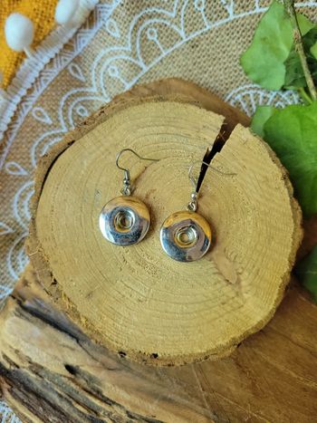 Boucles d'oreilles fantaisies pour chunk pour bouton pression