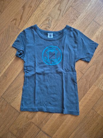 Tee-shirt mon petit bateau gris foncé taille 5 ans