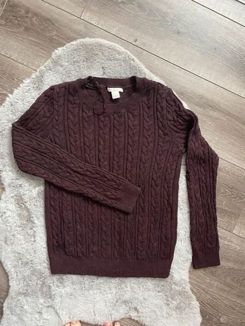 Pull bordeau