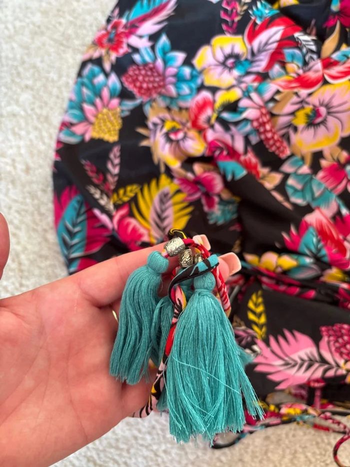 Robe longue colorée à fleurs Kharma taille unique - photo numéro 8