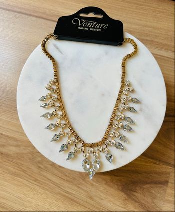 Collier à strass Doré Neuf Venture Réglable