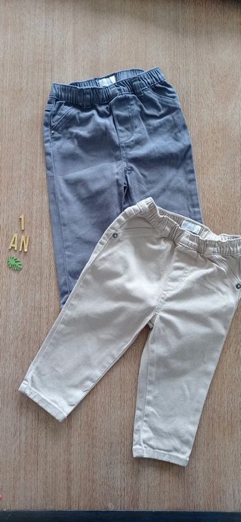 Lot de 2 pantalons  1 an
