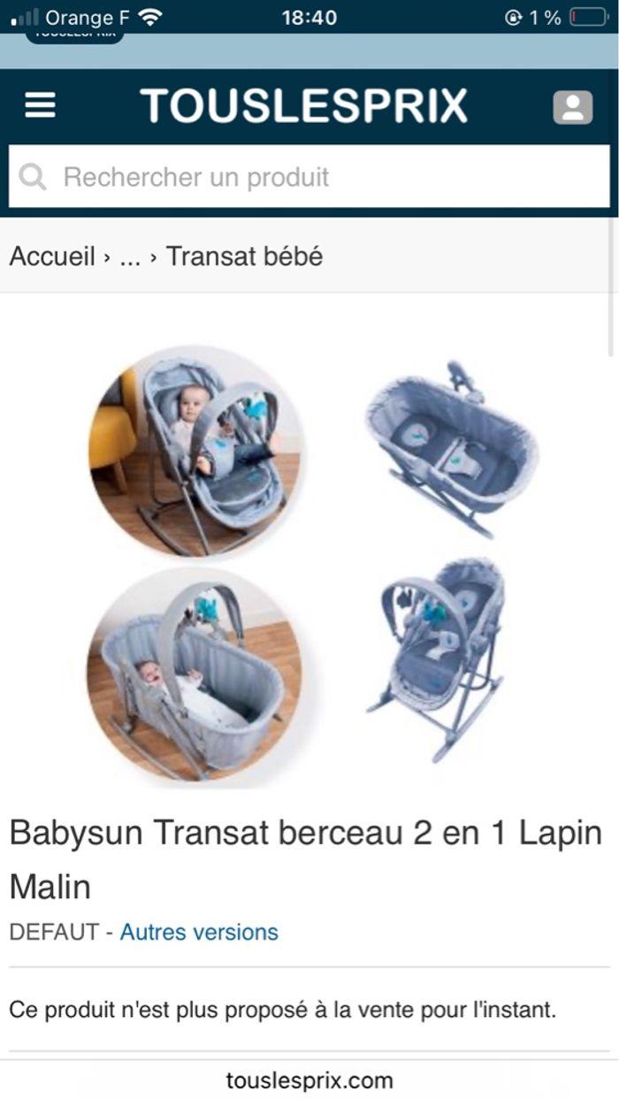 Transat berceau 2 en 1 - photo numéro 8