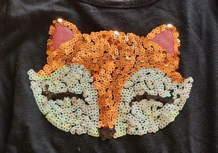T-Shirt Renard à sequins 7 / 8 ans - photo numéro 2