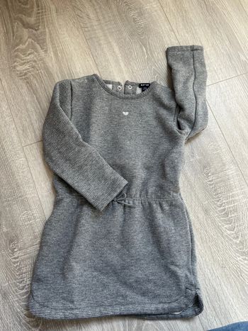 Robe chaude grise 24 mois