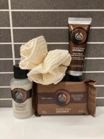 Produits The Body Shop de la gamme à la coco